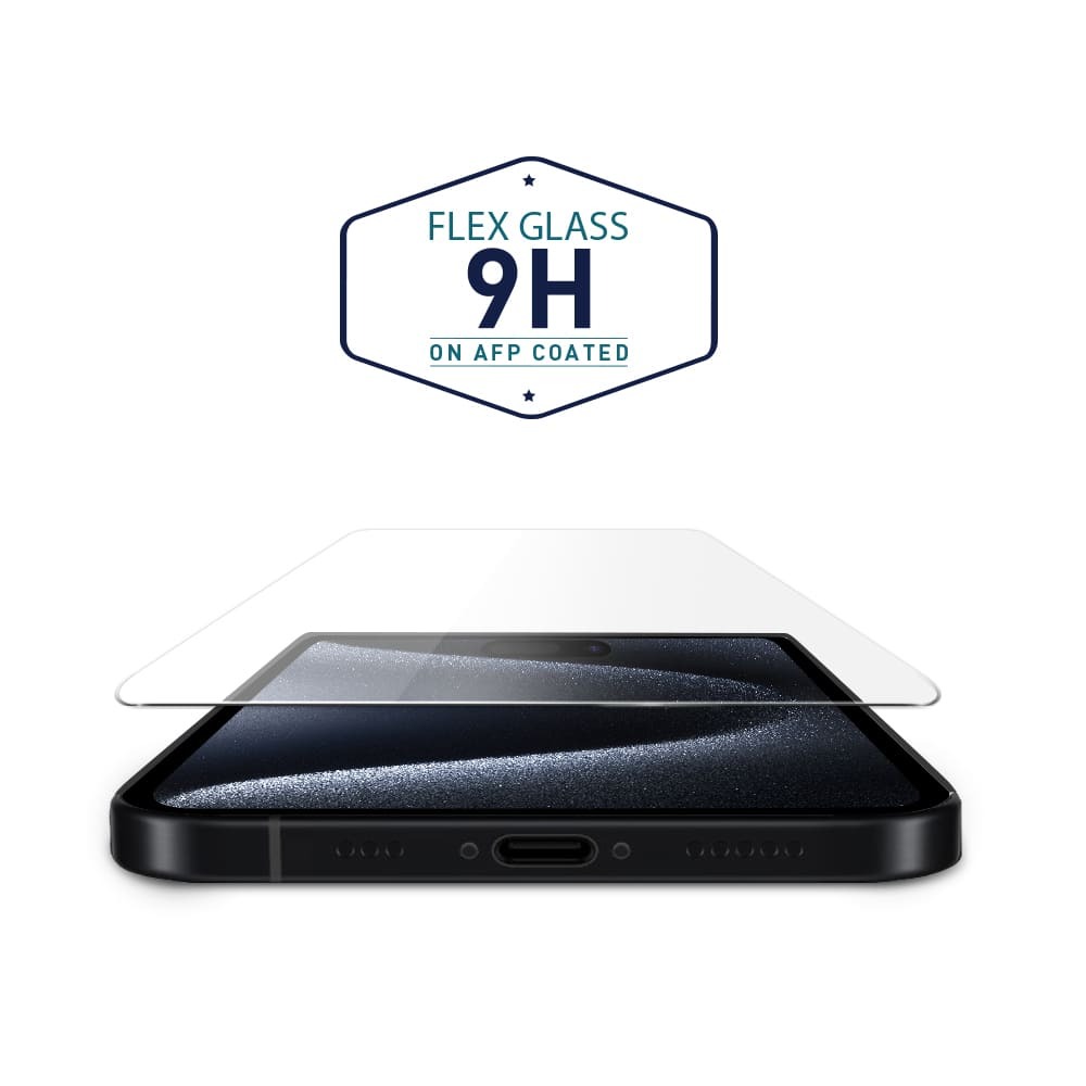 바이오쉴드 애플 아이폰15 프로 깨짐없는 9H 플렉스글라스 강화유리 코팅 액정필름